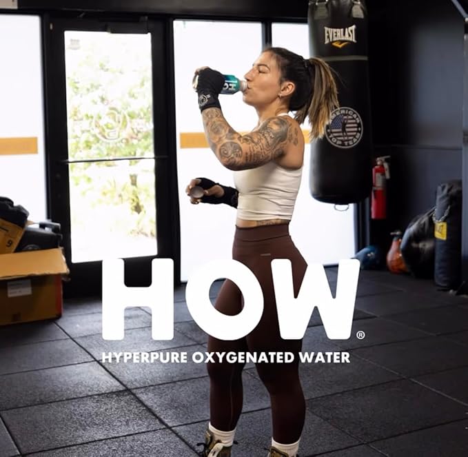 HOW Hyperpure Oxygenated Water - Infinitely Recyclable, Oxygen Enriched, Microplastic Free Purified Water 16oz Aluminum Bottle