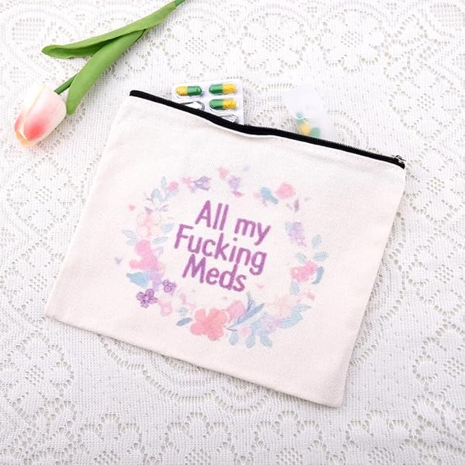 Funny Patient Medical Bag Gift Small Travel Drug Organizer Camping Medicine Bag Pouch Doctor Nurse Technician Pharmacy Gag Gift Practitioner Novelty Gifts for Physician Pharmacist Makeup Cosmetic Bags