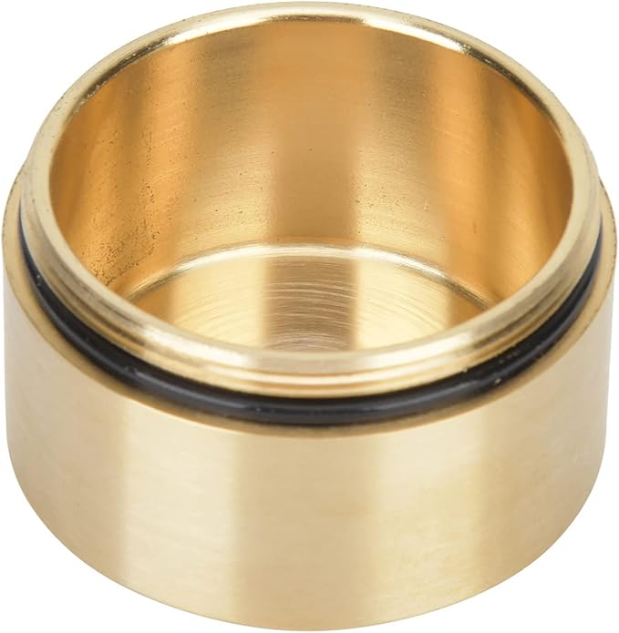 Estink Brass Mini Container, Outdoor Round Shape Brass Box Metal Jewelry Sealed Container Proof Storage Box for Pills Tea Leaves Jewelry (M)