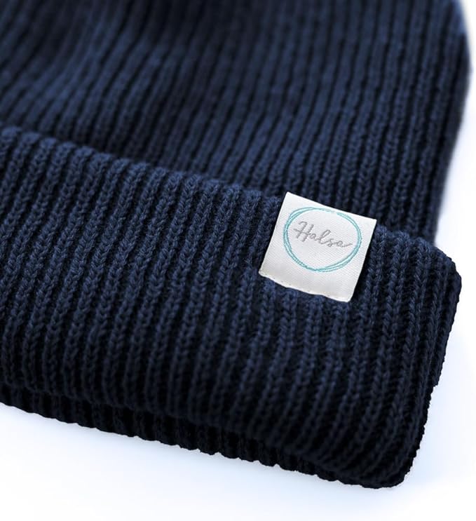 Halsa EMF Protection Hat, Knit Beanie for Men and Women, Silver Fiber Fabric Lined, One Size Fits Most