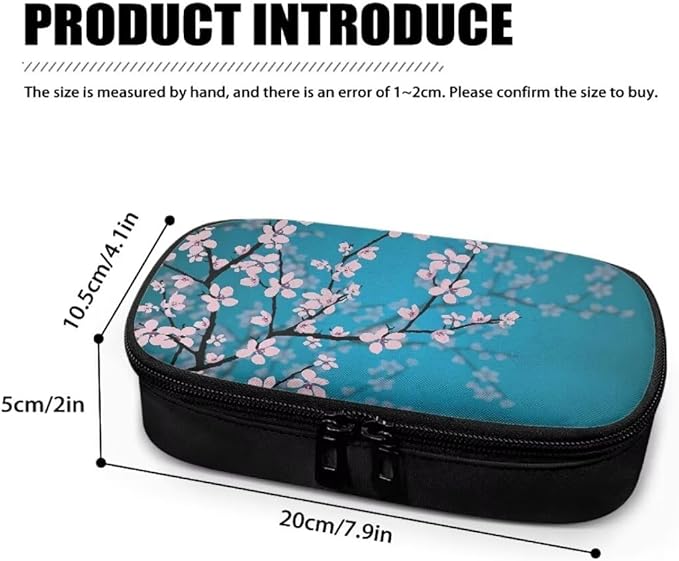 Cherry Blossom Insulin Cooler Travel Case, Diabetic Medicine Carrying Bag Large Capacity Insulated Organizer Medication Cooler Bag for Insulin Pens and Diabetes