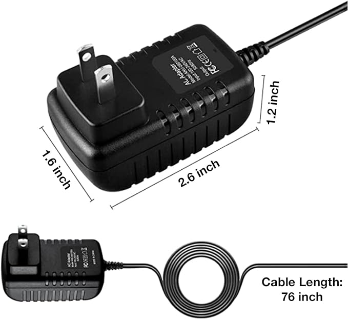 AC DC Adapter Compatible with Aduro Sport Elite Recovery Percussion Massage Gun S-Ermg-01 Deep Tissue Muscle Massage Gun Model: MYX-0841000US Massager Gun Power Supply Cable Battery Charger