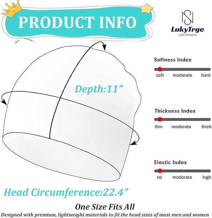 EMF Protection Beanies Cap, Unisex Faraday Hat, Microwave Radiation Blocking Stretch Cap (Color : D, Size : One Size)