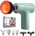 Massage Gun with Heat – Amazing Power! Deep Tissue Percussion Massager, Handheld Mini Muscle Gun, 7 Massage Heads, Quiet & Portable