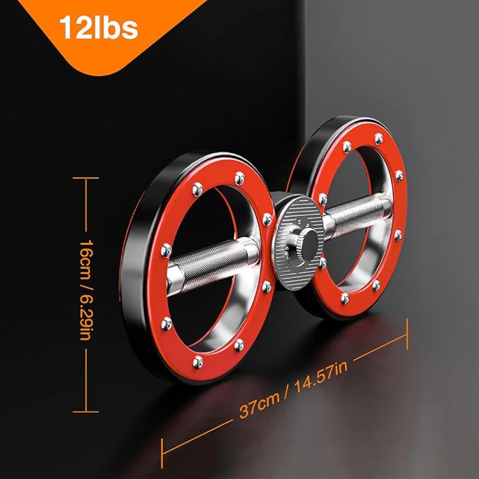Adjustable Boxing Speed Arm Trainer – Home Gym Wrist & Arm Strengthener with Flywheel Resistance – Multi-Functional Combat Training Tool for Boxing, MMA, Fitness (Red)