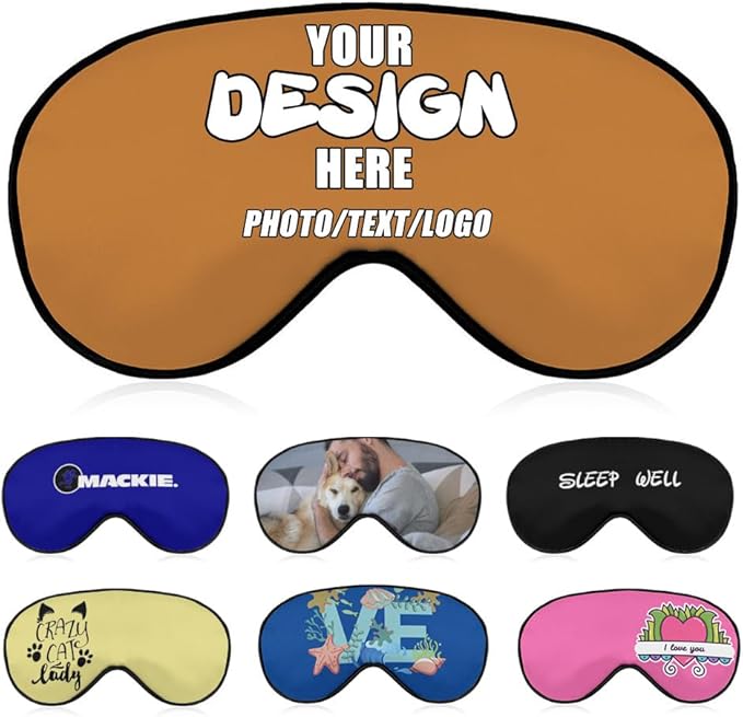 Personalized Eye Mask for Sleep, Custom Eye Masks for Adult Children Soft Breathable Lightweight, Design Your Own Sleep Masks Effectively Blocking Light,#Peru
