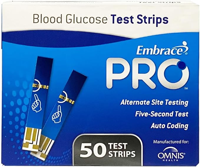Embrace Blood Glucose Pro Test Strips 50ct