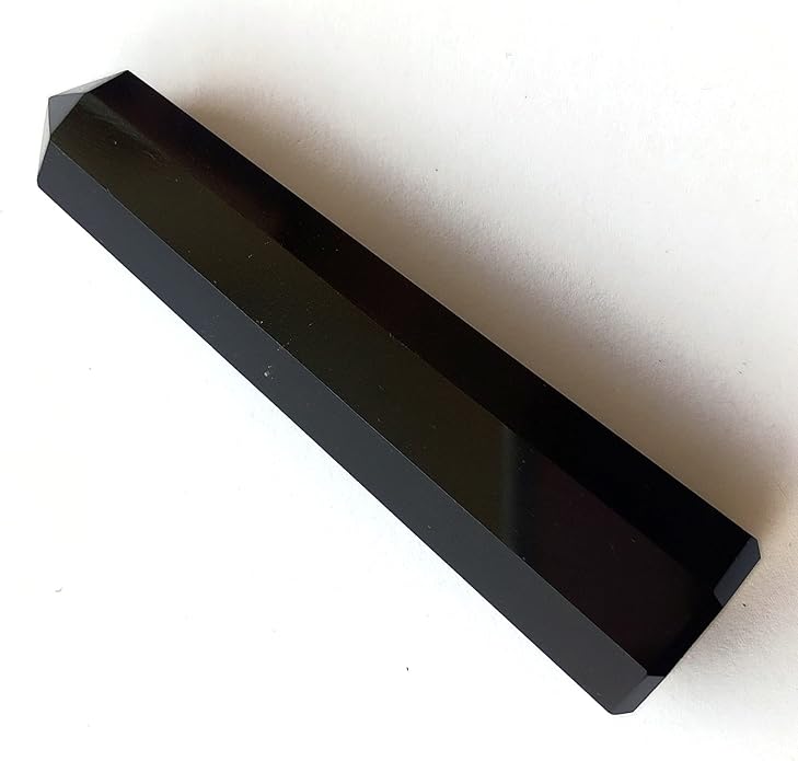 WholesaleGemShop 3 Inch Gemstones Obelisk Tower Jumbo Facet Aura Rock Crystal Natural Polished Earth Wand Spirit