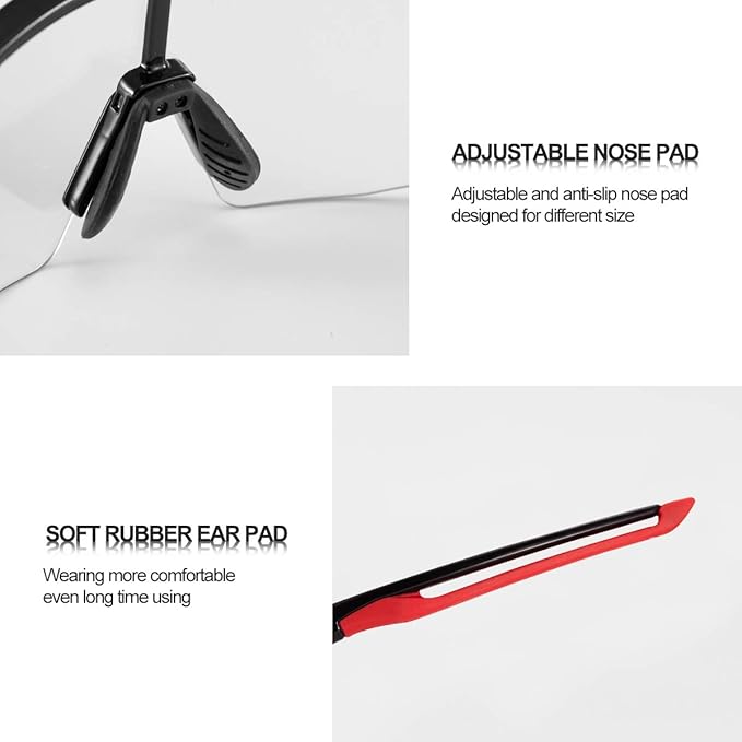 ROCKBROS Photochromic Sports Sunglasses for Men Women Cycling UV Protection