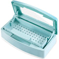 Plastic Sterilizing Tray,Sterilization Box,Nail Art Tool Sterilizer Tray, Sterilizer Tray Box Nail Art Salon Sterilizing Too（Blue）