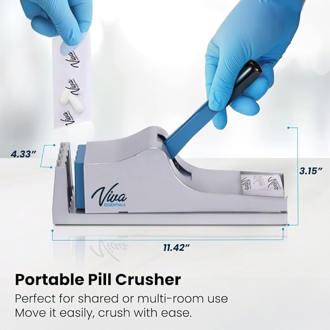 VivaEssentials Medical Pill Crusher (Pill Pouches Sold SEPERATLEY)