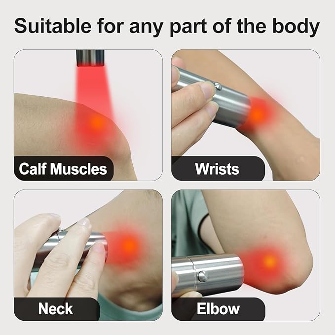 Red Light Therapy for Body of Face,Joints & Muscles Pain Relief,Portable Infrared Red Light Therapy Wand at Home,Infrared Light Therapy Device 630nm 660nm 850nm(3-in-1)