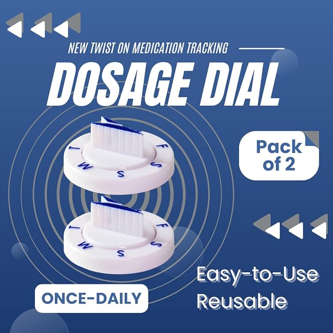 Twistwise™ Once Daily Dosage Tracking Dial - 2-Pack
