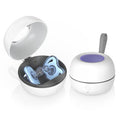 Portable Pacifier Sanitizer, UV Light Sanitizer Box, 99.99% Cleaned in 3 Minutes, 90 Disinfection Cycles, USB Rechargeable, Baby Pacifier Sanitizer On the Go (Large White)