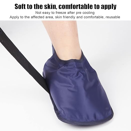 Comfortable Cold Ice Pack Slippers for Feet - Reusable Foot Ice Packs Quick Cooling Relief