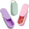 Micro Keychain Pill Holder: Compact-Sized & Lightweight | Enhanced Strength with Stronger Magnets | Portable Daily Medication Storage (Summer 3 Pack)