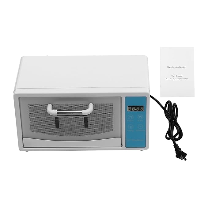 10L Large Capacity Cleaning Machine for Nail Tools, UV Light Nail Tools Cleaning Machine, Cleaning Cabinet for Home Use, Barbers, Beauty Salons, and Spas, 110V 160W (Blue)