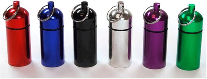 ATB 6 Pc Bison Tubes 2.5" Geocaching Containers Pill Holder Cache Supplies