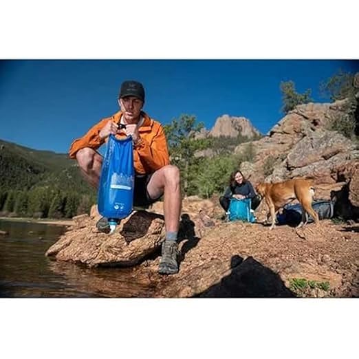 Katadyn Gravity BeFree 10L Water Microfilter, Camping, Backpacking, Emergency Preparedness, Blue