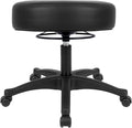 TAKE UR SEAT® All-Purpose Stools with Adjustable Seat and Easy Clean Performance Fabrics for Cleanroom Lab Medical Office Classroom Shop Garage Spa Massage Tattoo (17" Black)