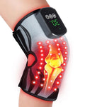 Red Light Therapy Knee Brace, 3D Knee Massager with 5 Brightness and 3 Vibration for Pain Relief, 660nm&850nm Near Infrared Light Therapy Brace, Gifts for Woman Man Elder, Rechargeable Knee Wrap