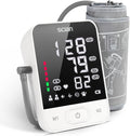 Scian Blood Pressure Monitors for Home Use, Automatic Blood Pressure Cuff Arm Digital BP Machine with Large LED Backlit Display, Voice Broadcasting, 2 Users 200 Memory (Black)