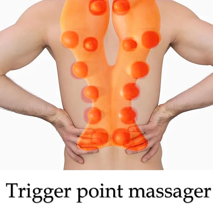 Trigger Point Massager for Neck & Upper Back Discomfort Acupressure Nodes Easy at-Home Use