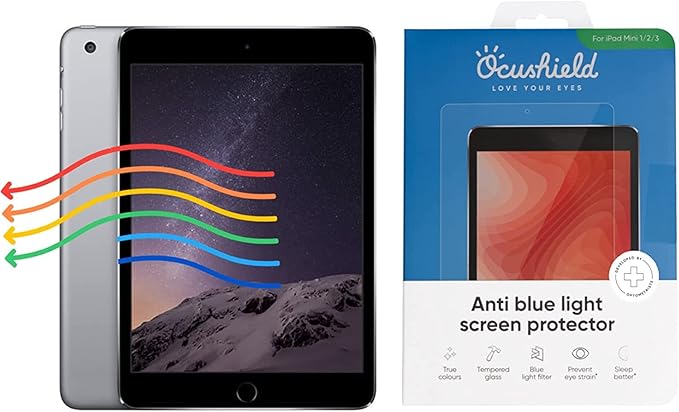 Ocushield Anti Blue Light Tempered Glass Screen Protector for Apple iPad 10.9” - 10th Gen - Blue Light Filter for iPad - Anti Glare - Protect Your Eyes & Improve Sleep (2022-2025)