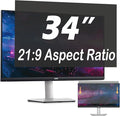 34 Inch Privacy Screen for Computer Monitor, 21:9 Anti-Spy Filter for Laptop & PC Display, Blue Light Blocking Anti-Glare Reversible Protector Film, Easy Slide-Mount Installation(34 Inch Widescreen(21:09))