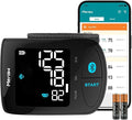 Blood Pressure Monitor Adult Cuff, Blood Pressure Cuff Monitor Wrist, Blood Pressure Machine Home Use 5.3-8.5" Irregular Heartbeat Monitoring APP Automatic Bluetooth High Accuracy Aspen Black