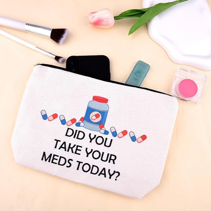 Small Travel Medicine Bag Carrier Cancer Patient Gifts for Women Hospital Gifts for Patients Medication Supplies Bag Pharmacy Physician Gift Bags Medical Doctor Nurse Pharmacist Birthday Present Idea