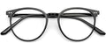 Blue Light Blocking Glasses for Women and Men, Round Frame Computer Gaming Anti Eyestrain & UV Glare RF6213 (Black)