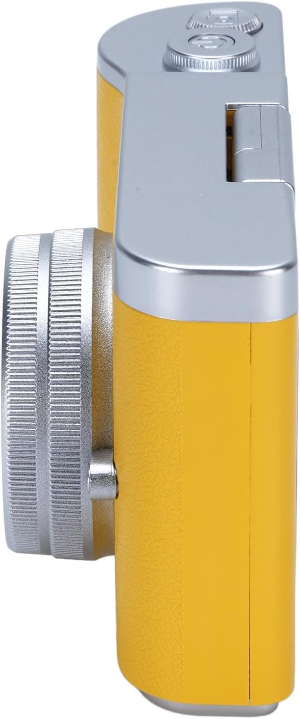 48MP Digital Camera, 1080P Video Camera, 8X Zoom, 2.4 Inch HD Flip Screen, LED Fill Light, Long Battery Life, with Multiple Functions for Entertaining Photography (Yellow)