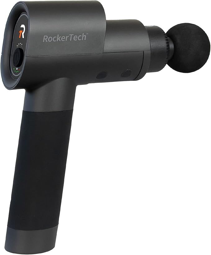 Pro Massage Gun, Deep-Tissue Massage Gun for Athletes, Percussion Massage Device, Cordless Rechargeable (Black)