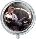 Goblin King Jareth from The Labyrinth Sitting On Throne David Bowie Pill Case Trinket Gift Box