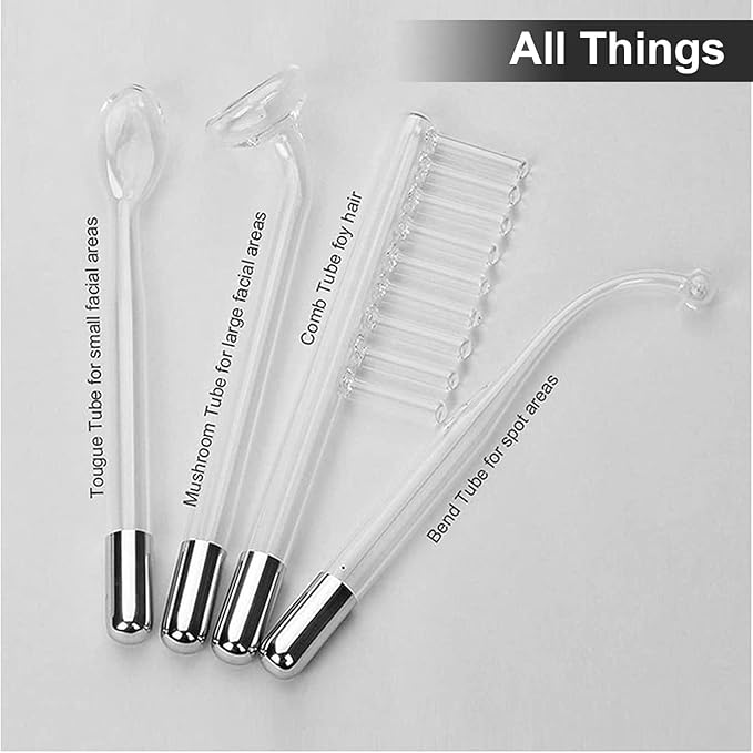 Elitzia Electrode Wand Glass Tube Orange Handheld Spare Parts 4Pcs ETHB03