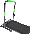 Adjustable Handle Bar for Walking Pad Only- Universal Fit 23" Wide, Max Height 43", Sturdy Support Attachment (Black Green)