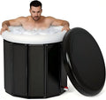 Ice Bath Tub for Athletes - Extra Large Cold Plunge Tub for Muscle Recovery & Cold Water Therapy, Portable Multi-Layer Ice Bath for Home, Gym, Backyard, Spa, Indoor & Outdoor Use (White, 30X31.5 IN)