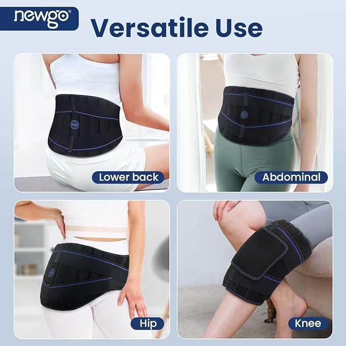 Long Coldness Ice Pack for Lower Back Pain Relief - 2 Hours Long-Lasting Cold Therapy - Flexible Back Wrap for Lumbar, Sciatica, Herniated Disc, Reusable Cold Ice Pack with Adjustable Straps