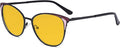 Eyekepper Ladies Blue Light Filter Glasses - Butterfly Design Computer Eyegalsses Women -Transparent Blue Lens