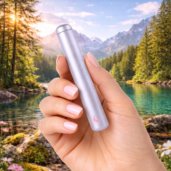 Brando Moon Small Metal Pill Container Tube – Durable Compact Pocket Pill Case 4.5” – Water-Resistant, Travel-Ready Design for Medications, Vitamins & Small Items – Lightweight Easy to Carry