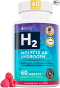 Invigorated Water Flavored Hydrogen Water Tablets with Magnesium - 12 PPM H2 Molecular Hydrogen Tablets for Drinking Water - Supports Energy, Brain & Cognitive Health, Non-GMO (60 servings, Raspberry)