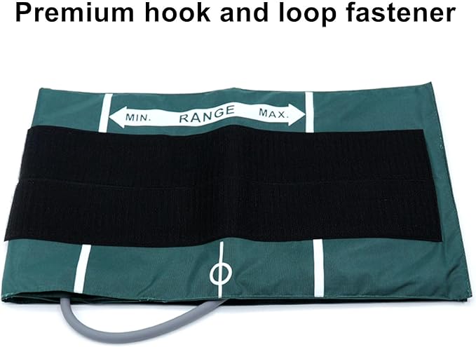 Universal NIBP Cuff with BP12 Connector for Thigh, 46-66 cm Reusable Single Tube Nylon Replacement BP Cuff with Inner Airbag for Blood Pressure Monitor Machine