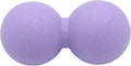 Hard Peanut Massage Ball, Double Lacrosse Massage Ball. Deep Tissue Massager Mobility Roller for Physical Therapy Myofascial Release Trigger Point Muscle Relax Pain Relief Acupressure (Purple)