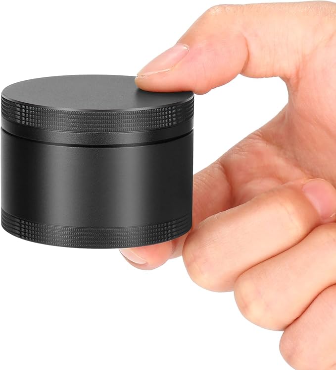 Portable Metal Pill Case, Single Waterproof Daily Pill Box for Travel, Pill Container, Aluminium Alloy Round Pill Box Organizer Pill Holder for Medicine Vitamin Fish Oils Big Size