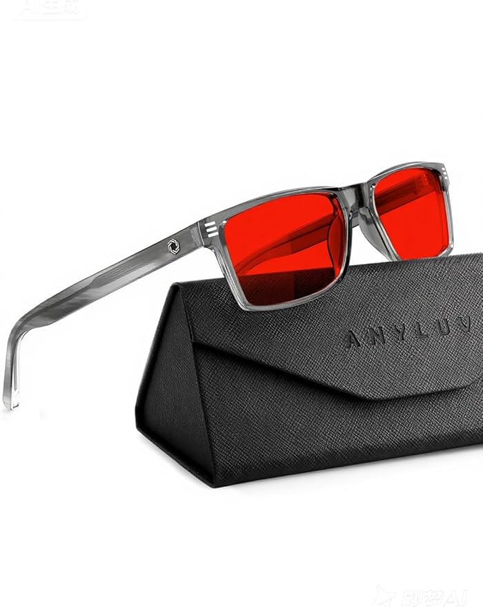 ANYLUV Blue Light Glasses Men Woman, Blue Light Blocking Glasses for Computer Gaming, Eye Strain Relief Eye Protection