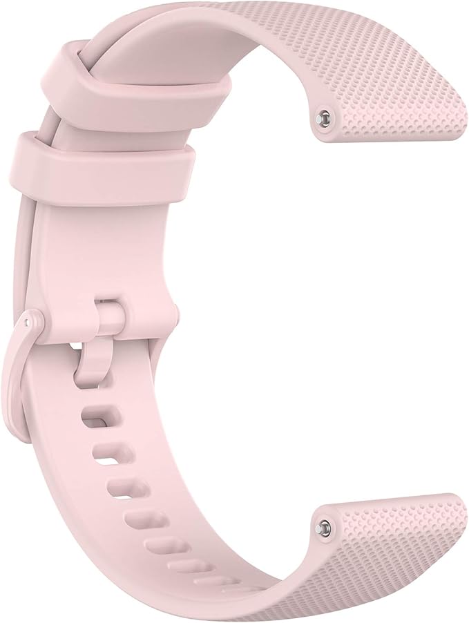Compatible with Garmin Venu Sq Bands for Women Men, 20mm Quick Release Silicone Replacement Band Wristbands Straps Bracelet Fit for Garmin Vivoactive 3 Music, Forerunner 245 645 (Pink)