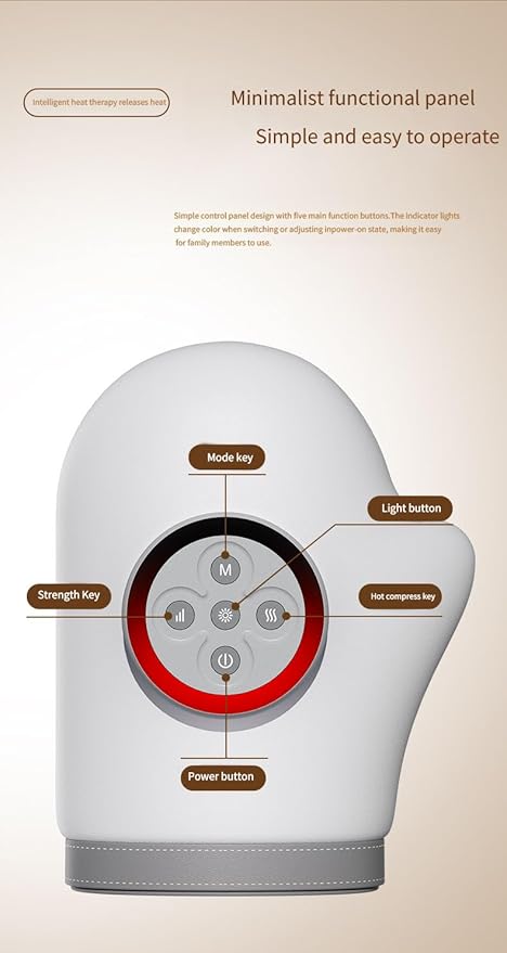 Hand Massager with Heat and Air Pressure – Hand and Finger Massager with Heat and Vibration for Relaxation, Comfort, and Gifts