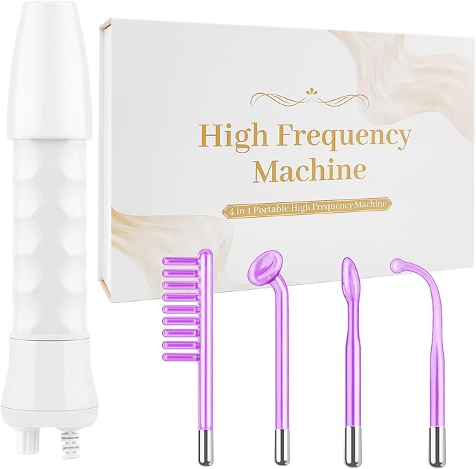 Hi Frequency Facial Tool Device with 4 Tubes