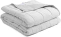 BB BLINBLIN Cooling Weighted Blanket Heavy Blanket for Cool & Restful Sleep, Premium Soft Material and Glass Beads (Light Grey, 48''x72'' 20lbs), Suit for One Person(~190lb) Use on Twin/Full Bed